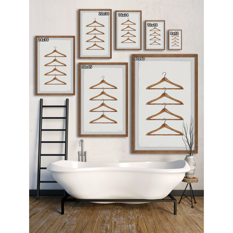 " Clothes Hanger " Painting Print, 36" H x 24" W x 1.5" D