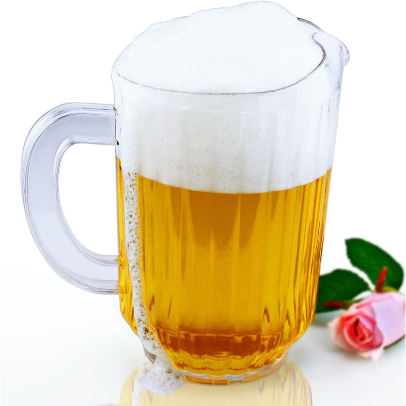 Pichet à eau en plastique en polycarbonate Resturant-Grade (pichet à eau (transparent), 60 oz (ensemble de 12))