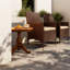 Chaises de salle à manger empilables de patio, ensemble moderne de rotin en acier pour la maison