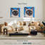 Chat siamois sur fond bleu-111892009