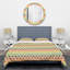  Ensemble de housse de couette en microfibre vert / orange / rouge-40701762