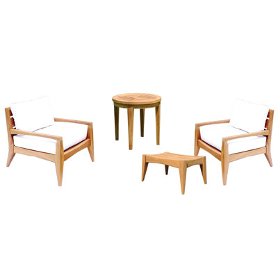 Noida 2 - Person Patio Conversation Sets with Cushions