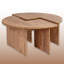 Ensemble de tables basses gigognes 2 pièces-121409265