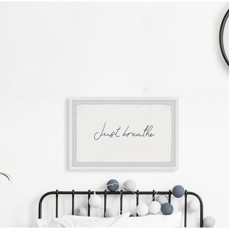 Keep Breathing - Single Picture Frame Print, 38cm H x 45cm W x 3.81cm D