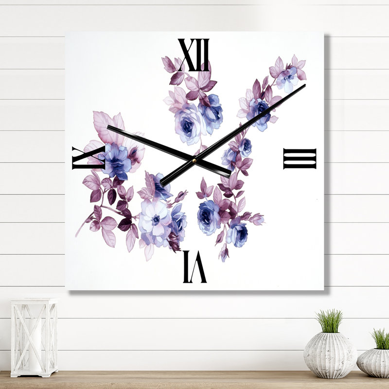 Horloge murale Wildflowers I, Très grand