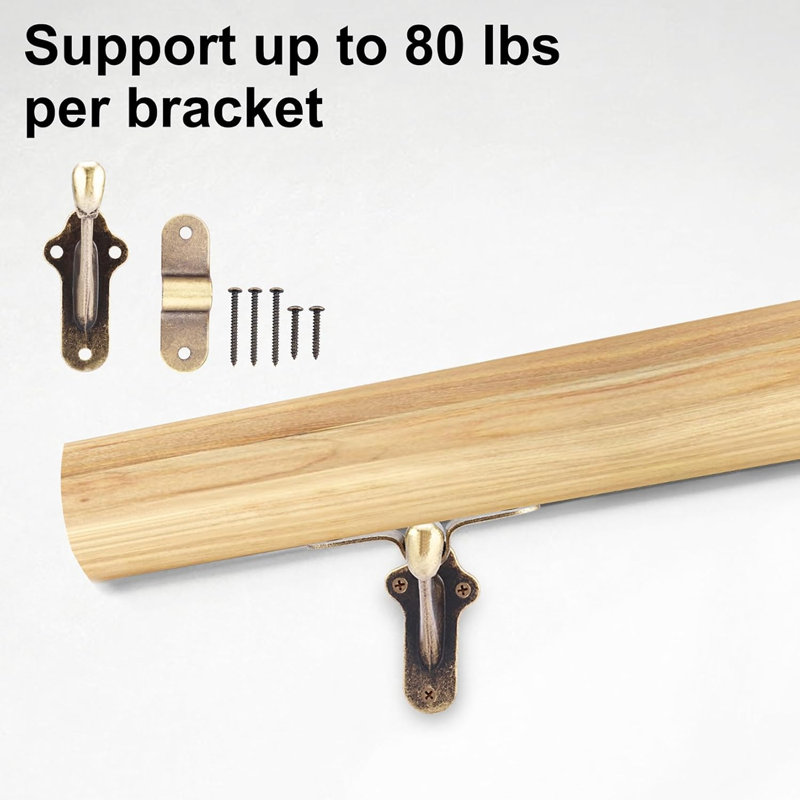 Supports de rampe d'escalier de 3 po pour escaliers robustes, paquet de 4