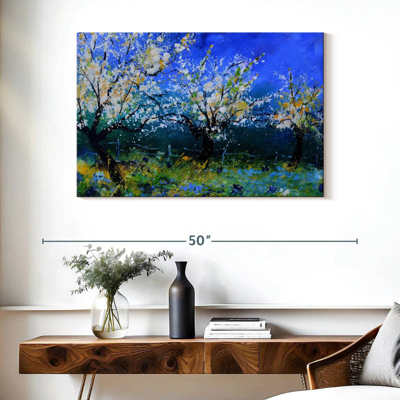 Apple Trees In Spring, 26" H x 39" W