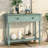 Todo Daisy Series Console Table - Timeless Traditional Style with Two Spacious Drawers & Open Bottom Shelf-1070912025