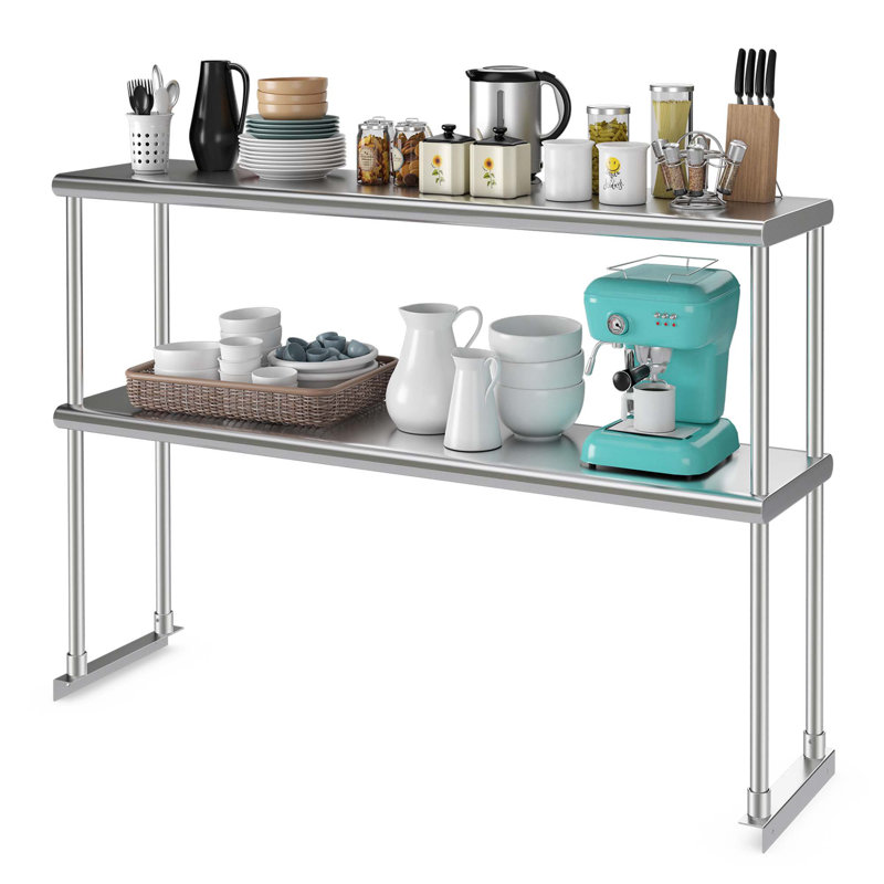Prep & Savour Stainless Steel 48'' L x 12'' W x 33.5'' H Accessories