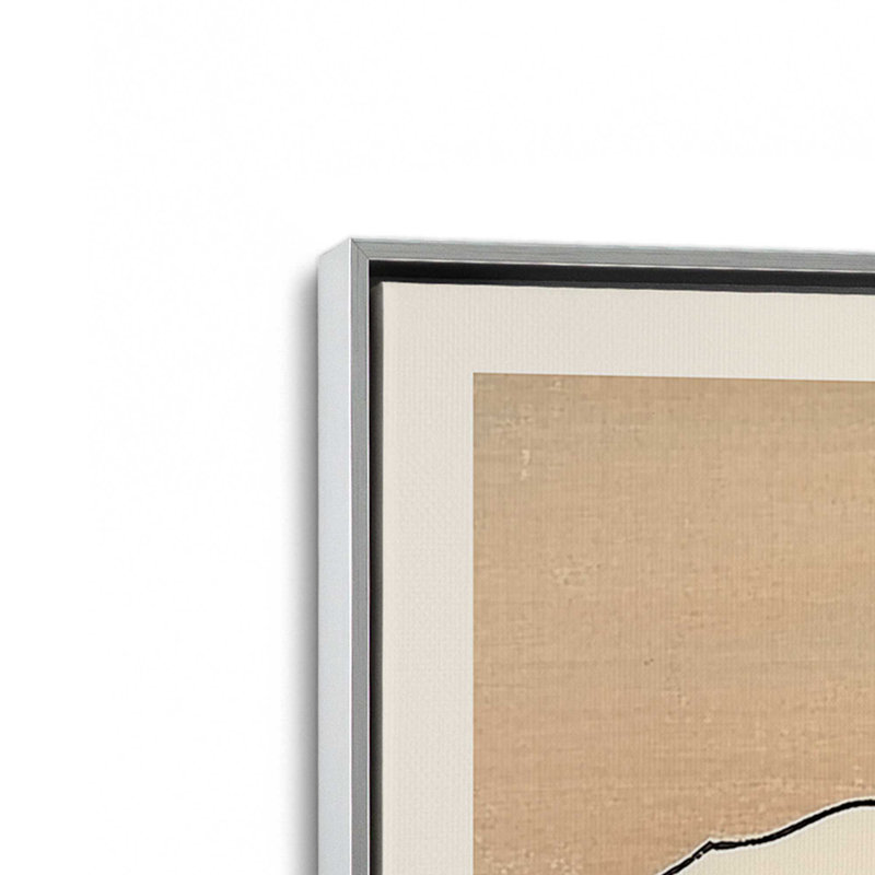 Woonwashed Tide Canvas Print in a Frame, 30.75" H x 20.75" W, Satin Black