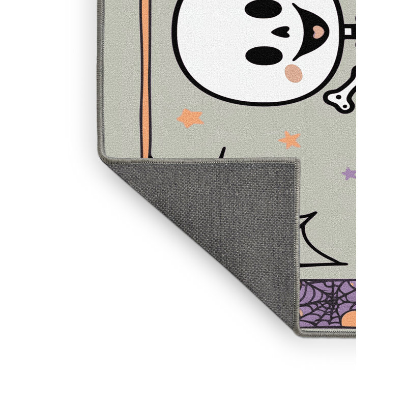 Tapis de vacances d'Halloween The Holiday Aisle®, Rectangle 5 pi x 7 pi