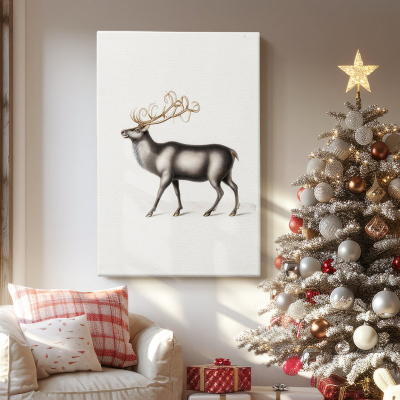 Snowwhite Carols Square-Premium Gallery Wrapped Canvas, 18" H x 12" W