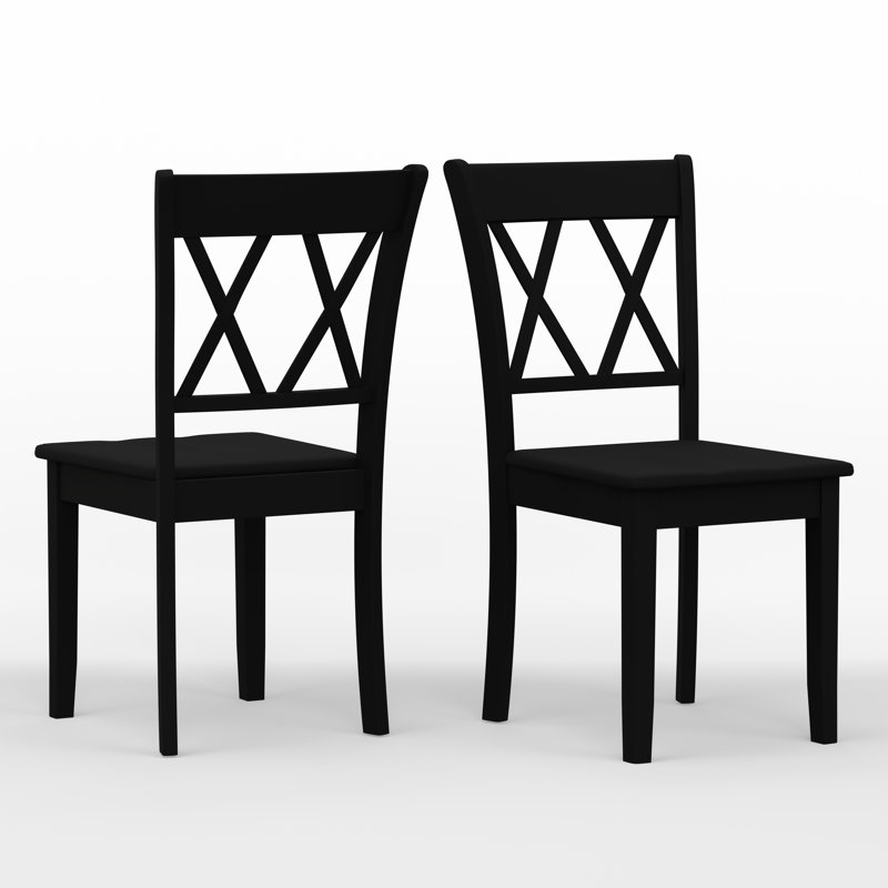 Turpin 17.52'' H Solid Wood Side Chair, Black