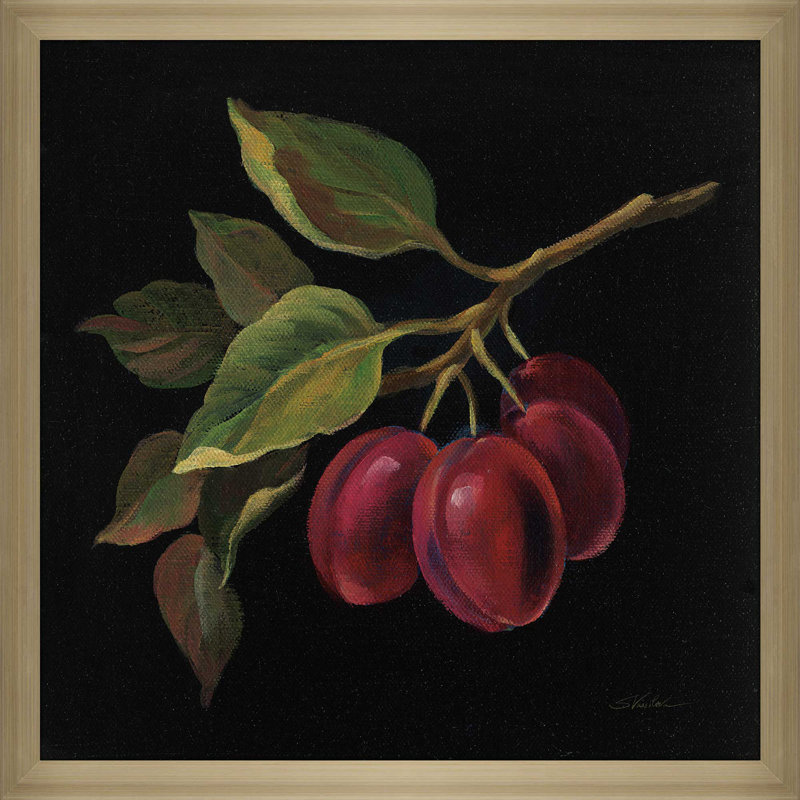 « prune no words », reproduction de peinture à l’acrylique sur toile, H 21,5 po x l 21,5 po x P 0,75 po