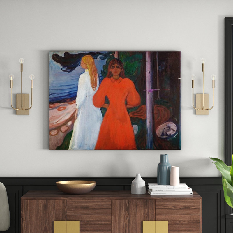 Edvard Munch - Wrapped Canvas Painting, 90cm H x 120cm W x 1.8cm D