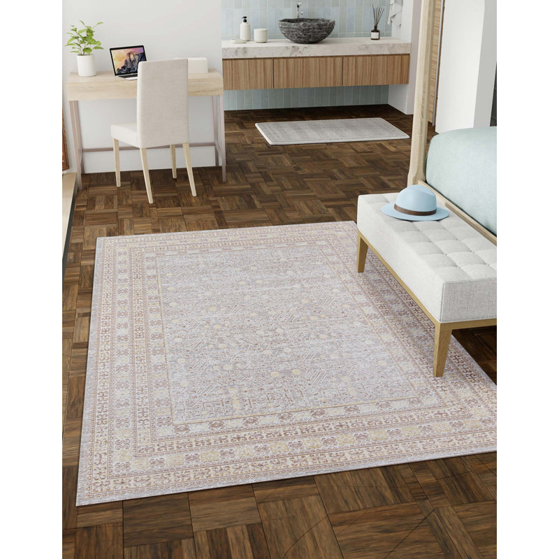 Valeria Grey Rug, Rectangle 7'10" x 10'6"