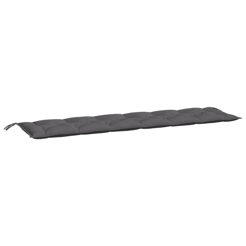 Coussin de siège de jardin extérieur 100% polyester Oxford, 19.7" H x 78.7" W x 2.8" D, Tissu - anthracite