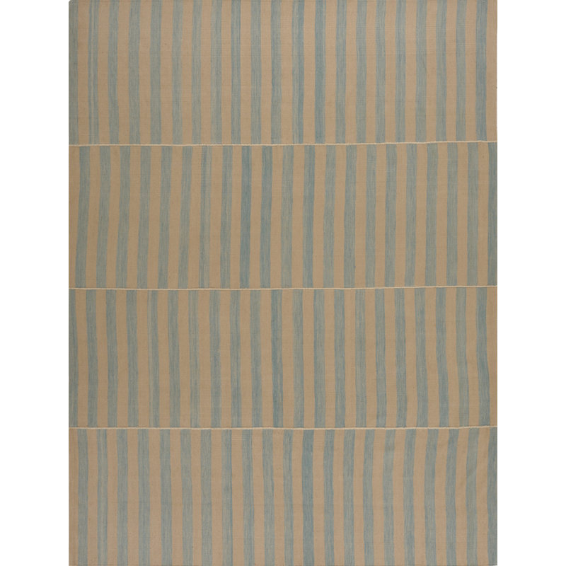 Striped Area Rug in Brown/Blue