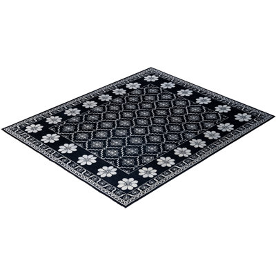 Modern One-of-a-Kind 8' 3" X 9' 10" New Age Wool Area Rug Black