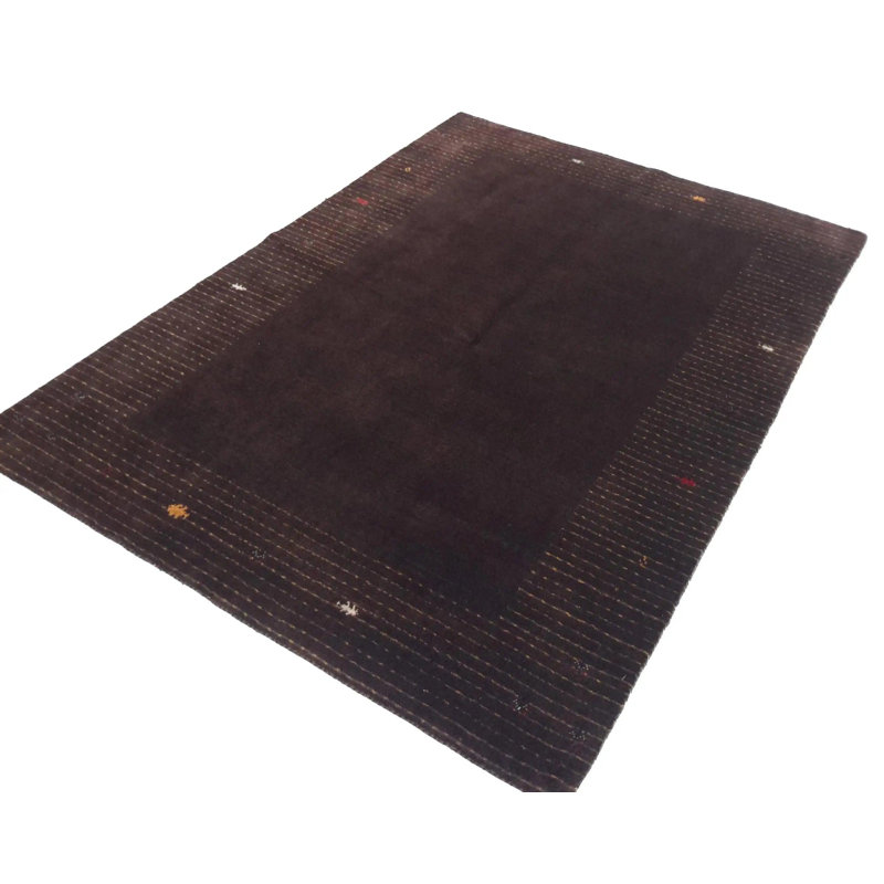 Isabelline Hand Loom Modern All Over Indo Gabbeh Rug - 4'8'' X 6'7''