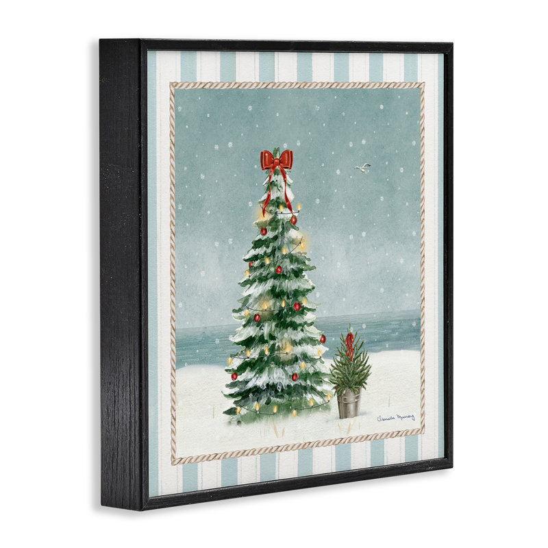 «Christmas In Newport», estampe numérique, conception de Danielle Murray, H 24 po x l 24 po, Giclée encadrée noir minuit