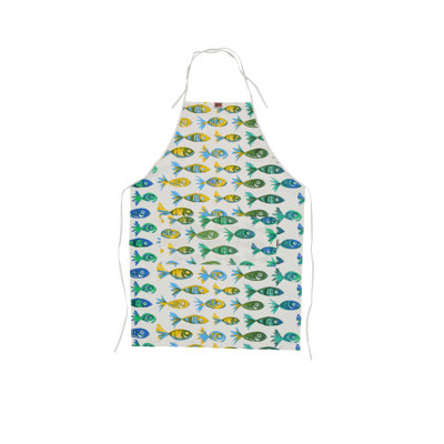 Pesci Colorati Geometric Cotton Bib Apron