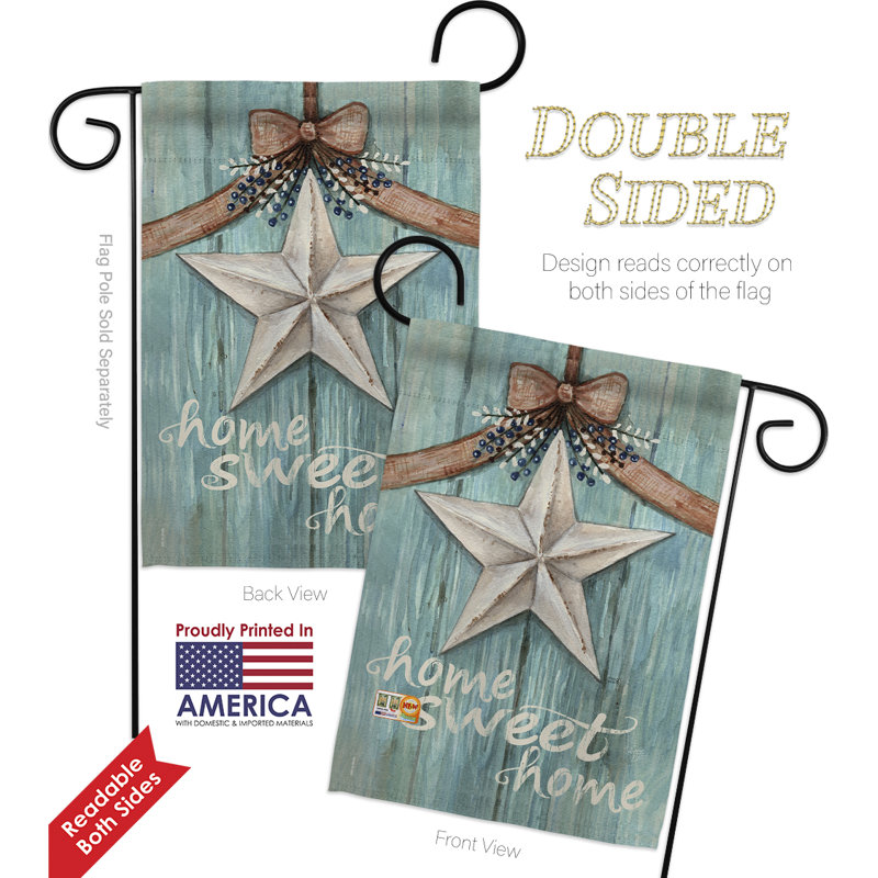 Ensemble de drapeaux en polyester 18,5 x 13 po Welcome Barn Star