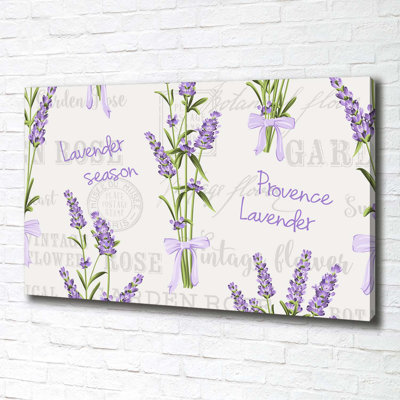 Lavender - No Frame Print on Canvas