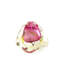 Toulose European Art Glass Vase Ruby