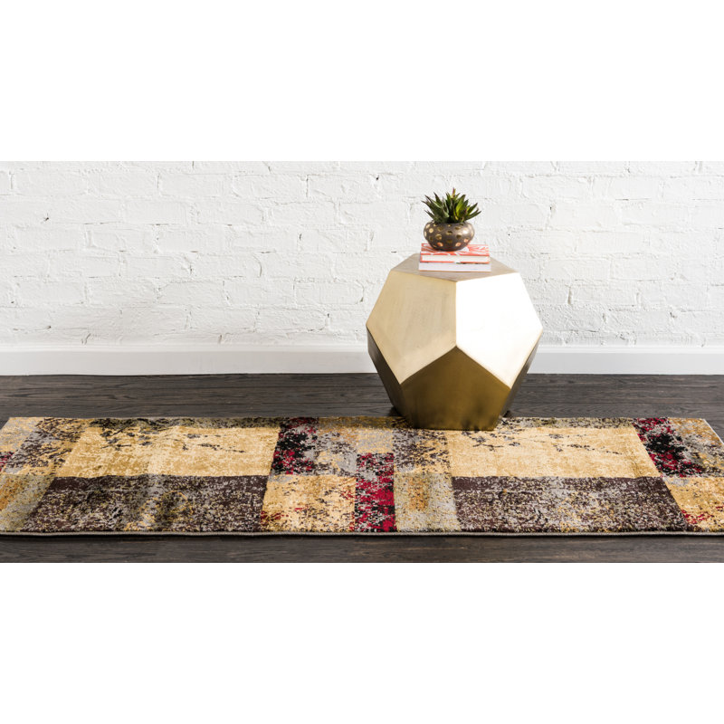 Abstract Area Rug, Runner 66 x 183cm