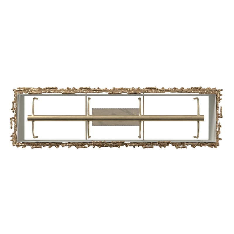 Farrah 8-Light Rectangle Chandelier, Gold
