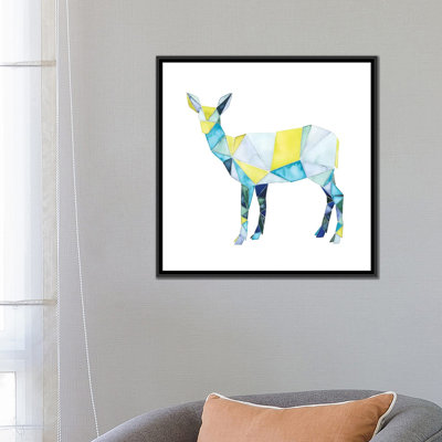 « geo animal ii », peinture sur toile tendue