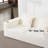 76" Chenille Square Arm Loveseat Sofa, 2 Seater Small Sofa Couch With Cup Holders-572446684