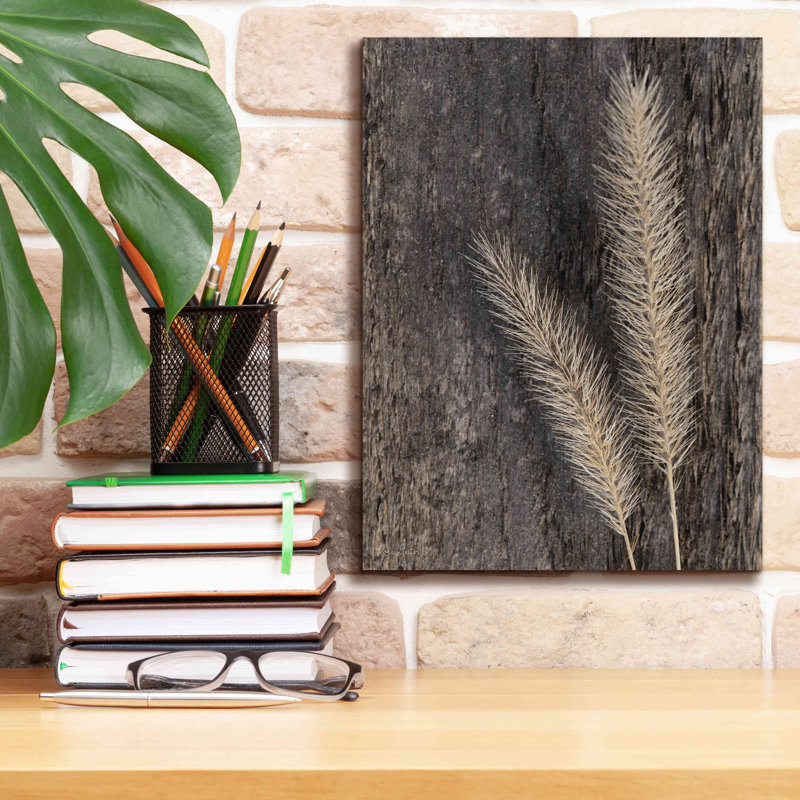 «Natural Wheat» par Lori Deiter, art mural sur toile, H 16 po x l 12 po x P 0,75 po