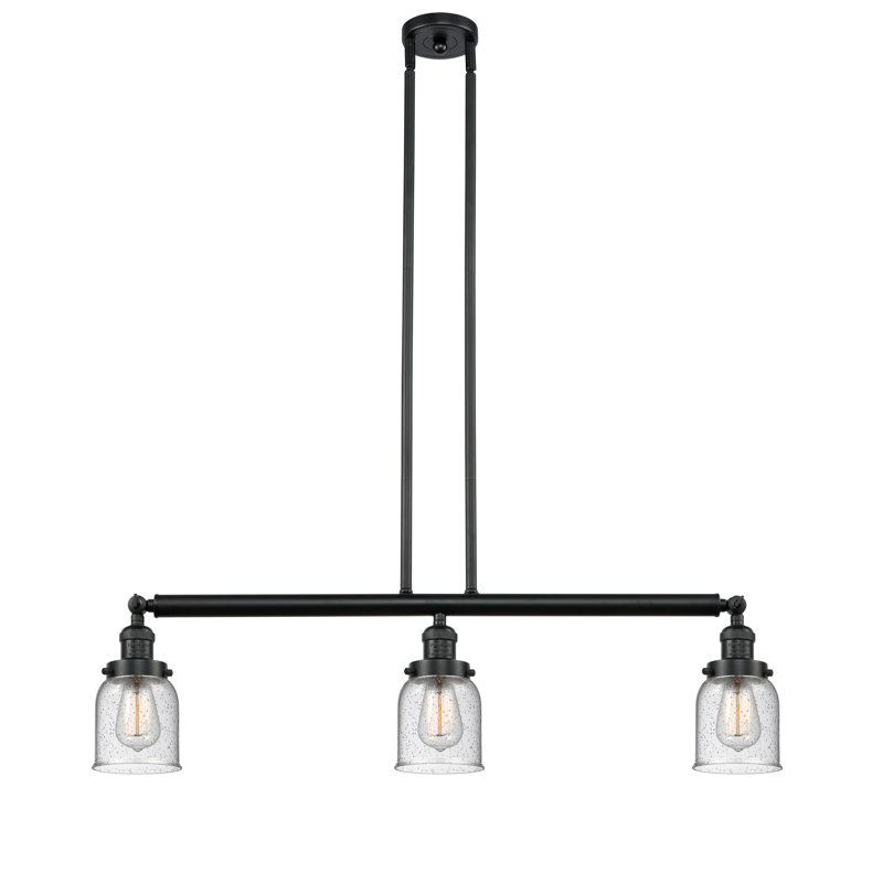 Tom 3 - Light Kitchen Island Pendant, No Bulb Included, Seedy, Matte Black
