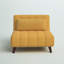 Jazariah Upholstered Pillow Back Convertible Chair-1355964248