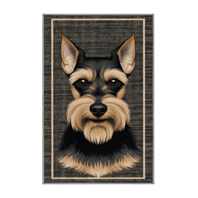 Tapis lavable pour chiens Affenpinscher