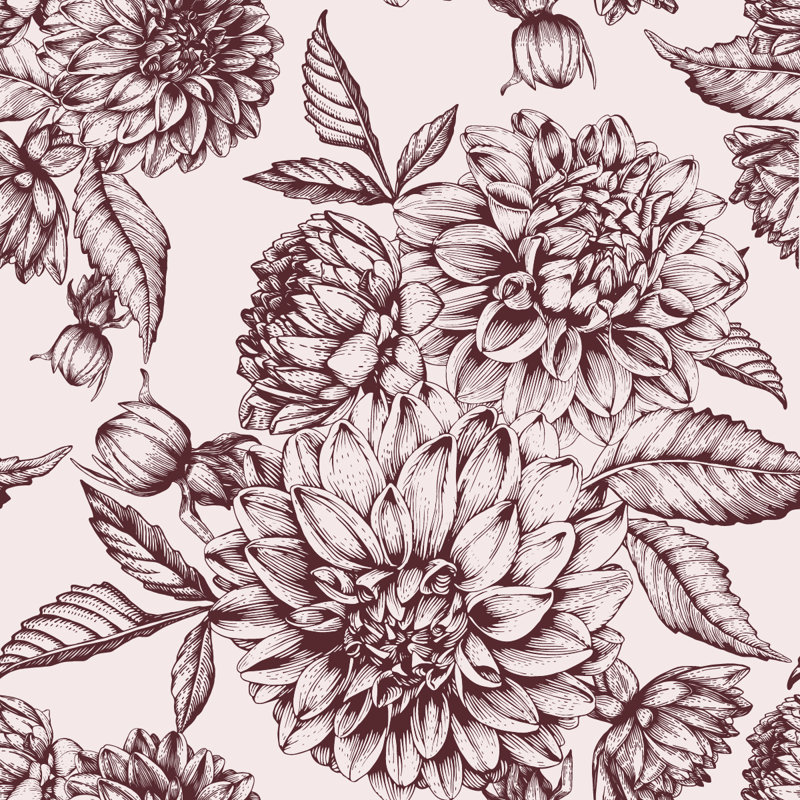 Peel & Stick Floral Wall Mural, 1' W x 10.42' L