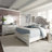 Colchester King Upholstered Bed, Dresser & Mirror Bedroom Set - Brown-100964897-104946479