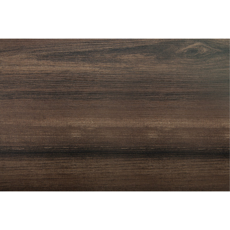 Table de salle à manger contemporaine contemporaine et en bois massif avec des pieds élégants et modernes au fini noyer