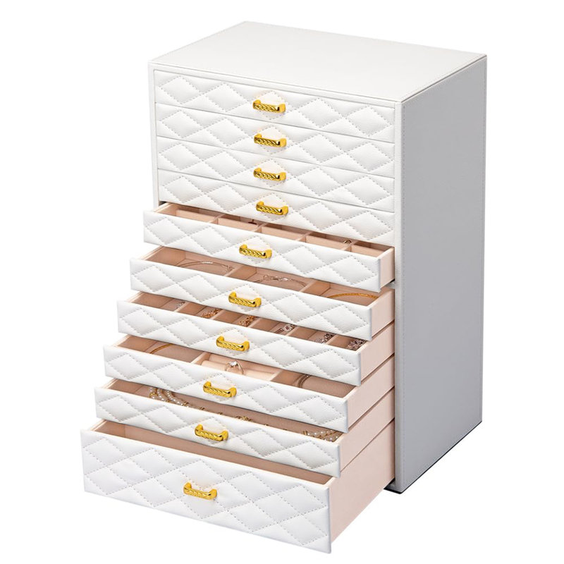 Très grande boîte à bijoux, Blanc