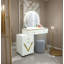 Meuble-lavabo avec miroir et tabouret Suzie
