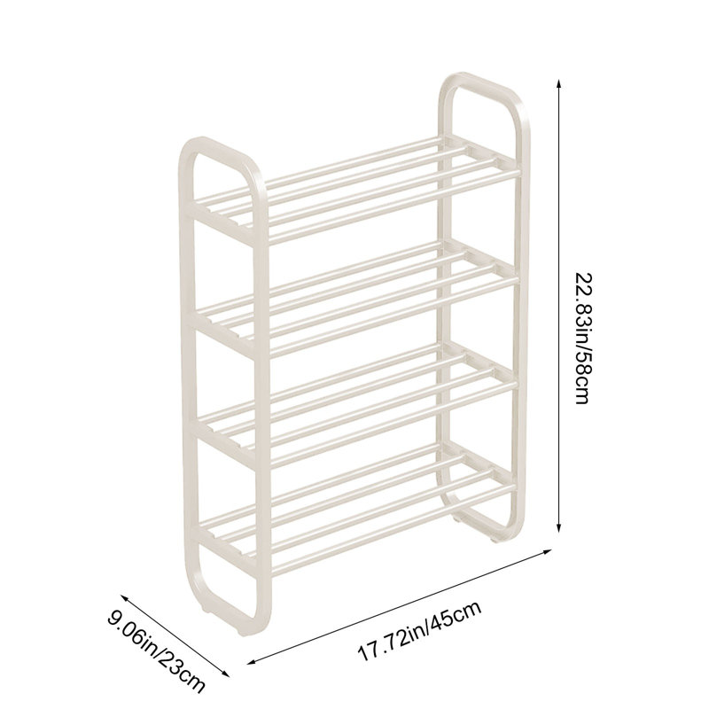 Shoe Rack Dormitory Home Doorway Storage Artifact Multi Layer Fast Assembly Easy Shoe Rack, White