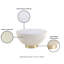 Anderson 28" Modern Vegan Leather Upholstered Stainless Steel Coffee Table with Sintered Stone Top in Cream-917547197