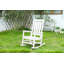 Chaise berçante surdimensionnée à texture de bois (excluant la table)-1834575113