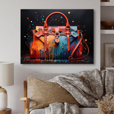 Fashion Popart Designer Bag - Fashion Print on Metal