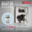 Système de douche carré moderne avec douche à jet de pluie avec douchette à main, ensemble de robinets de douche Modern-94375585