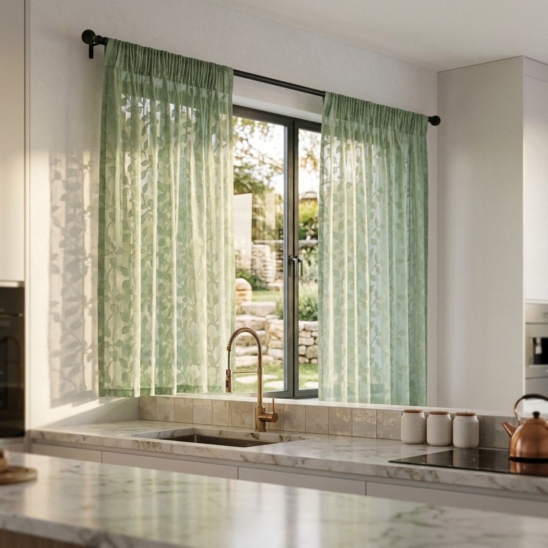 Floral Kitchen Curtain Kitchen Pelmet
