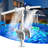 360°adjustable Dual Spray Waterfall Fountains With Lights
