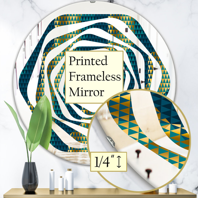Miroir mural Whirl, H 31,5 po x l po